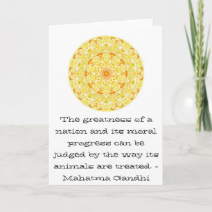 Carte citation - Mahatma Gandhi