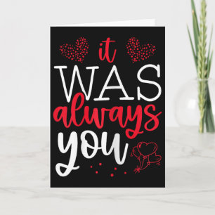 Carte Citation pour amoureux de la Saint-Valentin C'étai