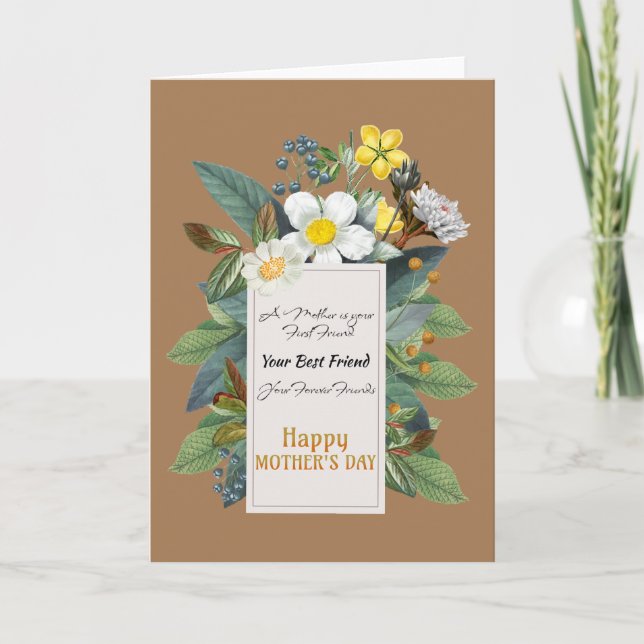 Carte Citations de la fête des mères (Devant)