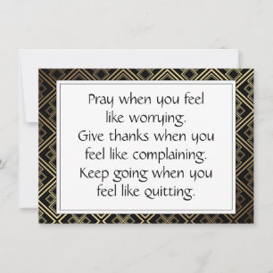 Carte Citations d'encouragement de la vie Inspirationnel