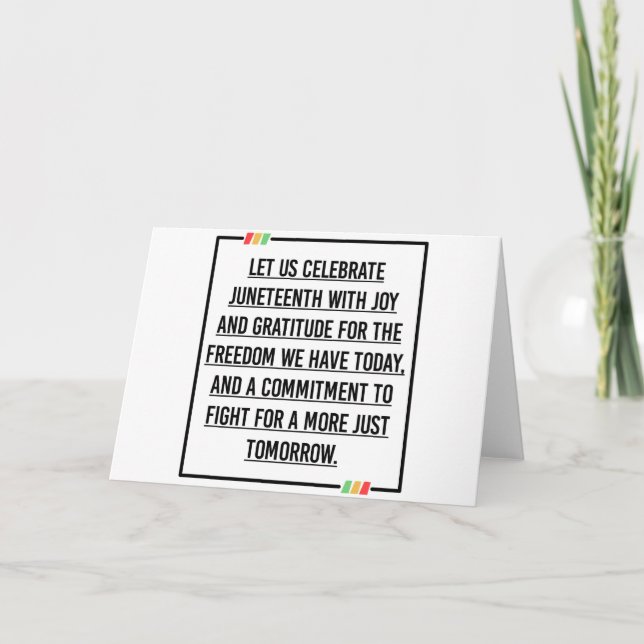 Carte Citations du 11° siècle, Liberté des Africains-Amé (Devant)