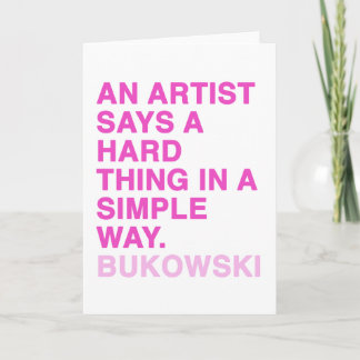 Carte Citations par Charles Bukowski