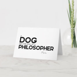 Carte CITES : Platon : Chien, philosophe