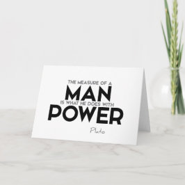 Carte CITES : Platon : Mesure d'un homme, pouvoir