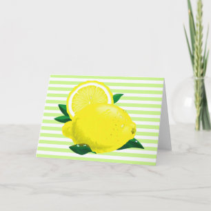 Carte citron juteuse
