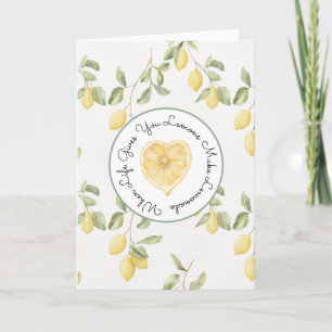 Carte Citrons Jaunes Fruit Lemonade