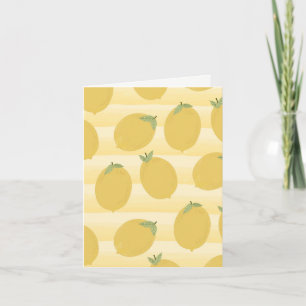 Carte Citrons Jaunes Fruits d'Été Fête d'Anniversaire Lu