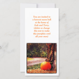 Carte Citrouille automne