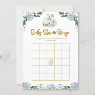 Carte Citrouille Boy Fall Baby shower Bingo
