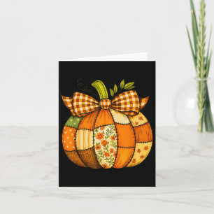 Carte Citrouille de l'automne Patchwork Automne Hallowee