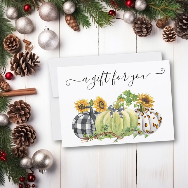 Carte Citrouille de Noël Thanksgiving halloween automne (Créateur téléchargé)