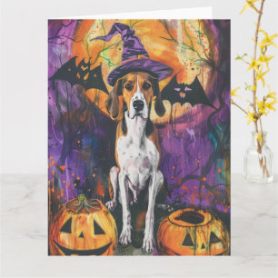 Carte Citrouille d'Halloween américain Foxhound