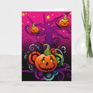 Carte citrouille Halloween