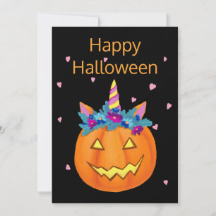 Carte Citrouille Halloween Funny Jack-o'-lantern