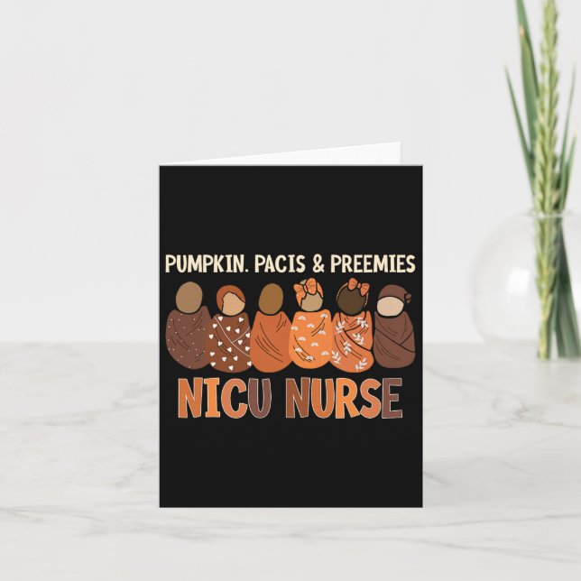 Carte Citrouille Pacis Et Préementes Nicu Infirmière aut (Devant)