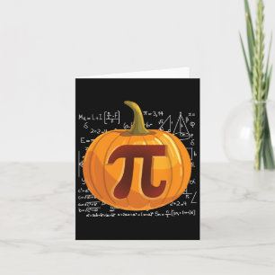 Carte Citrouille Pie Math Fun Halloween Thanksgiving Pi