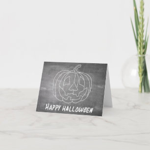 Carte Citrouille pour Halloween 1 aspect tableau