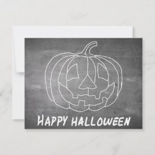 Carte Citrouille pour Halloween 1 aspect tableau