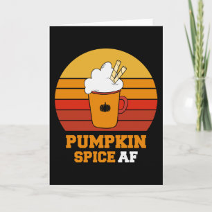 Carte Citrouille Spice Af Drôle Halloween