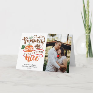 Carte Citrouille Spice & Tout Nice Photo Thanksgiving
