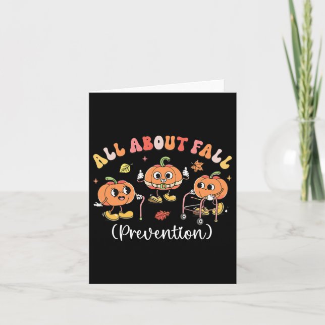 Carte Citrouille Tout sur la prévention de l'automne Hal (Devant)