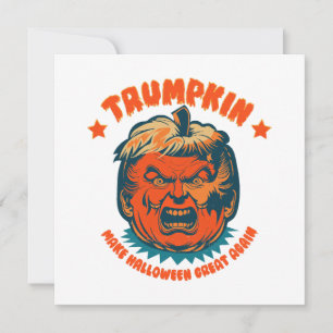 Carte citrouille trump rendre halloween grand encore drô