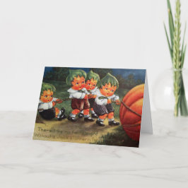Carte citrouille vintage Halloween personnalisable