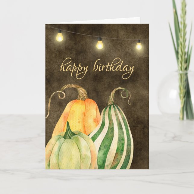 Carte Citrouilles d'automne, gourdins et lumières Annive (Devant)
