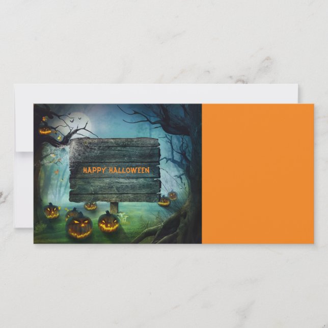 Carte Citrouilles d'Halloween (Devant)