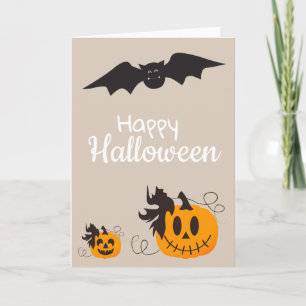 Carte Citrouilles d'Halloween