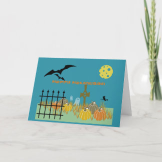 Carte Citrouilles d'Halloween
