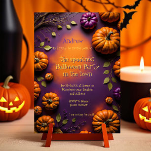 Carte Citrouilles d'Halloween
