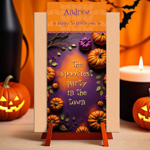Carte Citrouilles d'Halloween