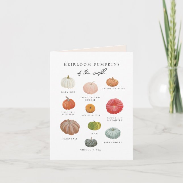 Carte Citrouilles héritage d'automne (Devant)