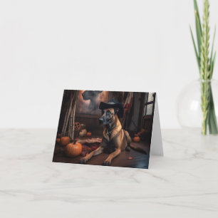 Carte Citrouilles Malinois Belges Halloween Épouvantable