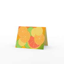 Carte Citrus Joy Note (vide à l'intérieur)