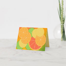 Carte Citrus Joy Note (vide à l'intérieur)