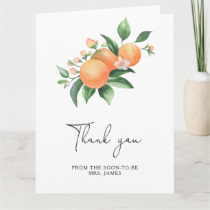 Carte Citrus - remerciement pour un enterrement de vie d