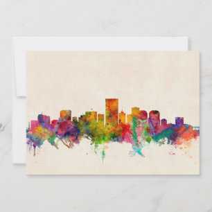Carte Cityscape de Richmond Virginia Skyline
