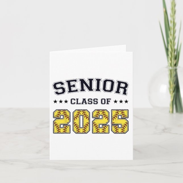 Carte Cl Of 2025 Softll Senior Graduate Women (Devant)