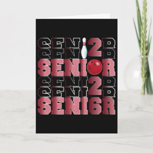 Carte Cl Réтро De 2026 Bowling Senior Senior Night 2026 
