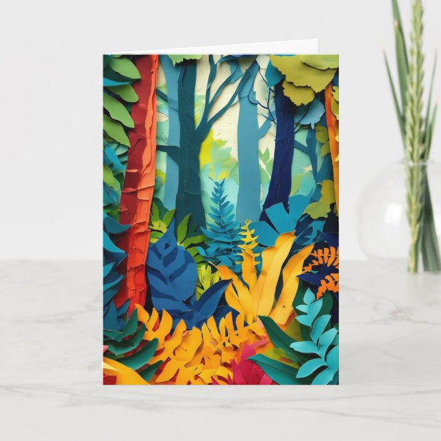 Carte Clairière de forêt vibrante (Devant)