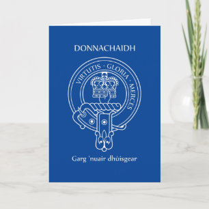 Carte Clan Donnachaidh (Robertson) Crest & War Cry