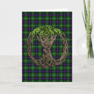 Carte Clan MacDonald of the Isles Tartan And Celtic Tree