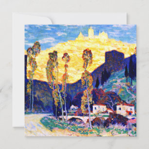 Carte Clarence Gagnon art, Soirée, Sienne