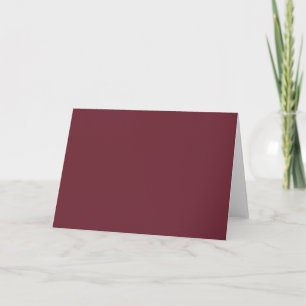 Carte Claret Vin foncé Rouge Solid Tendance Couleur Arri