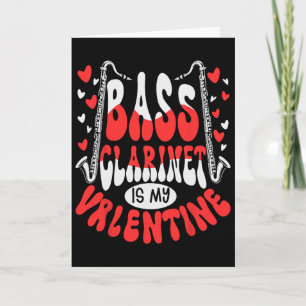 Carte Clarinet en si bémol est mon valentin amoureux de