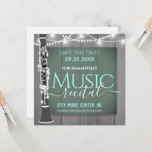 Carte Clarinet Music Considérant Enregistrer la date