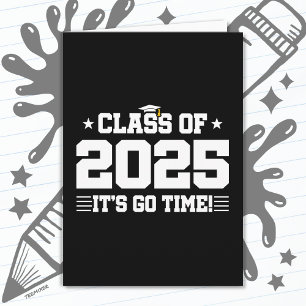 Carte Classe de 2025 Lycée Graduation Senior 2025