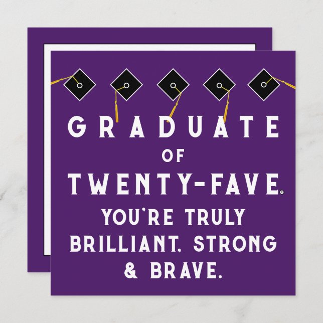 Carte Classe de diplôme créatif de 2025 (Devant / Derrière)